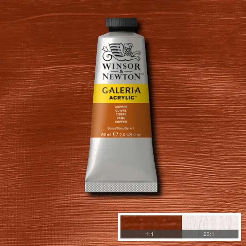 رنگ اکریلیک 60 میل وینزور گالریا/ Copper