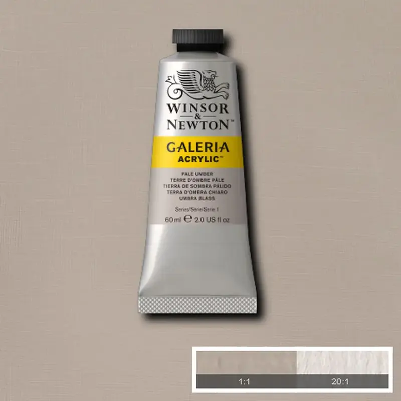 رنگ اکریلیک 60 میل وینزور گالریا/ Pale Umber