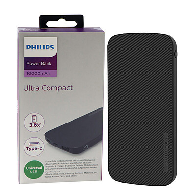 پاور بانک فیلیپس philips DLP9902N با ظرفیت 10000 میلی آمپر ساعت ا Power bank philips DLP9902N capacity