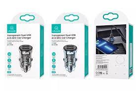 شارژر فندکی یو اس بی یوسامز USAMS US-CC162 C31 USB Car Charger