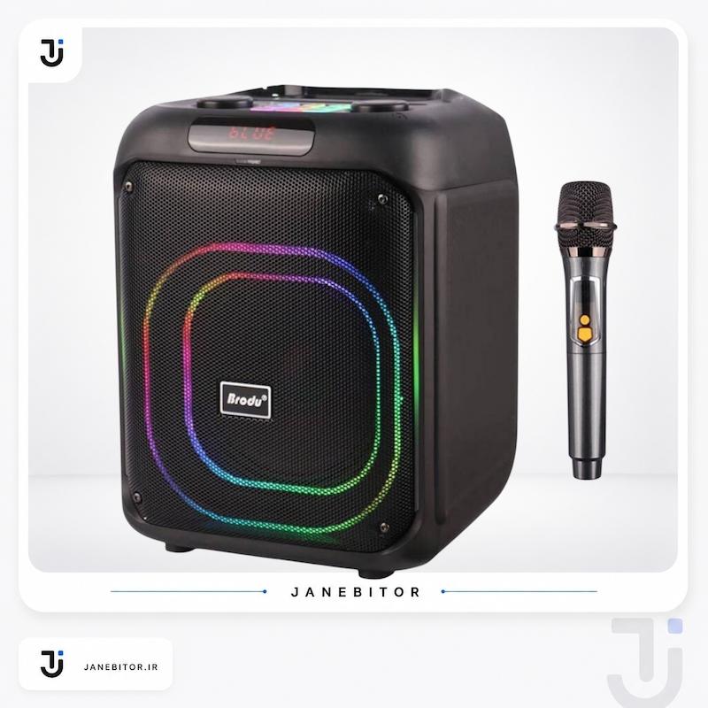 بررسی و معرفی اسپیکر بلوتوثی قابل حمل برودو مدل BTS-2107 (iKaraoke Box)