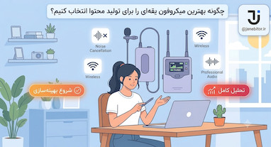 بهترین میکروفون یقه‌ای برای تولید محتوا؛ راهنمای کامل انتخاب و خرید ۱۴۰۵