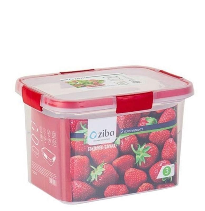 ظرف فریزری مستطیل زیباسازان ZIBASAZAN مدل گاپانا 3 لیتر کد 35131