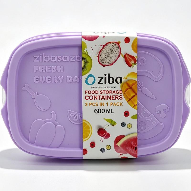 ست ظرف نگهدارنده زیباسازان ZIBASAZAN مدل کیمچی 300 میل کد 35232