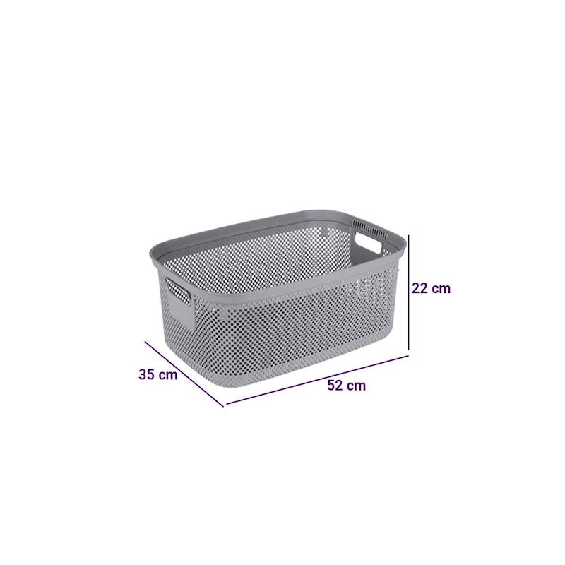 سبد رخت مستطیل زیباسازان ZIBASAZAN مدل هرمس 30 لیتری کد 36366