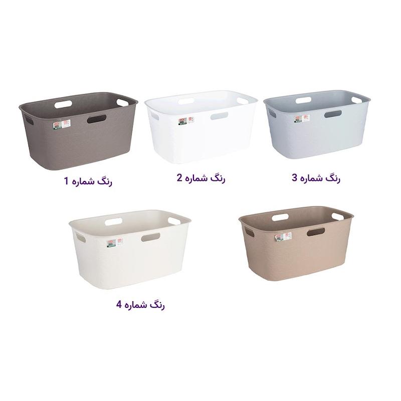 سبد رخت مستطیل زیباسازان ZIBASAZAN مدل گاباردین 43 لیتر کد 36406