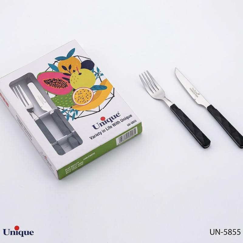 ست کارد و چنگال 12 پارچه یونیک مدل T_R کد 5855