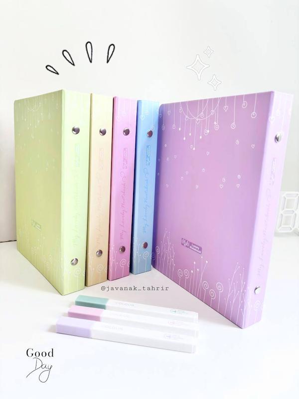 کلاسور های پاستلی قفل فلزی A5