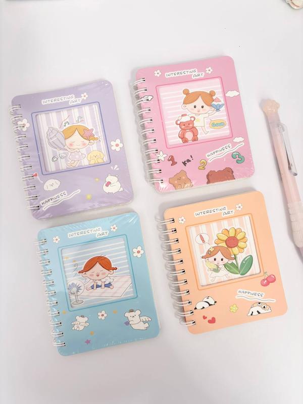 دفترچه سیمی ۱۰۰ برگ سری۱جلد پنجره ای