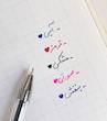 رواننویس تست گود در پنج رنگ💙❤️🖤💜🩷