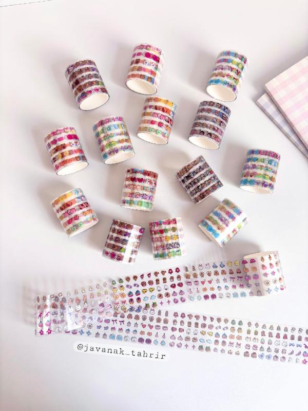 رول استیکر 500عددی ضد آب🍒🧸🎀✨️