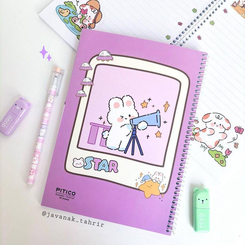 دفترهای حاشیه دار سیمی