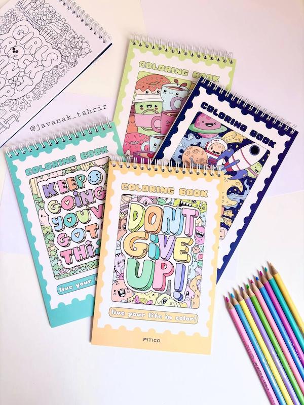 دفتر رنگامیزی سری نوجوان و بزرگسال