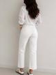White Straight Cropped Jean | ZARA