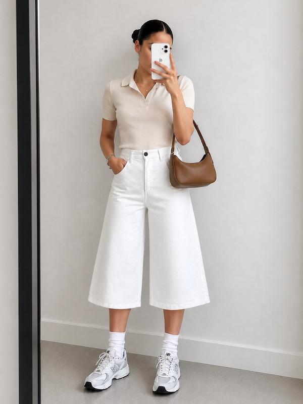 Wide Leg - Bermuda Jean | Breshka
