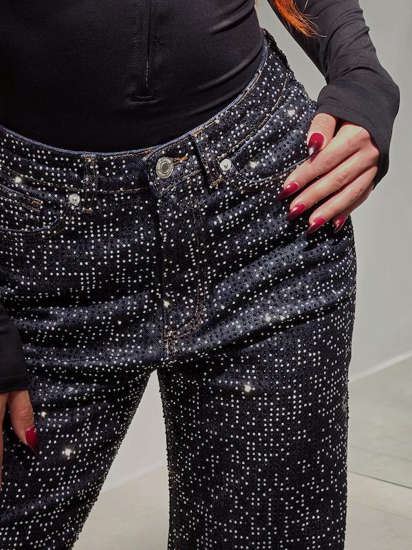 شلوار جین وایدلگ نگینی شاین VERO MODA 