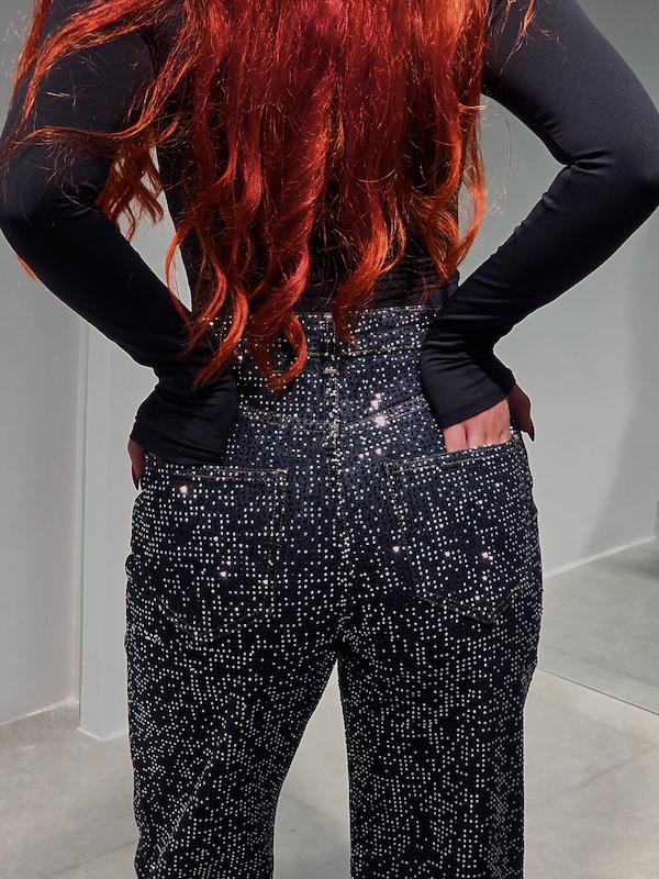شلوار جین وایدلگ نگینی شاین VERO MODA 