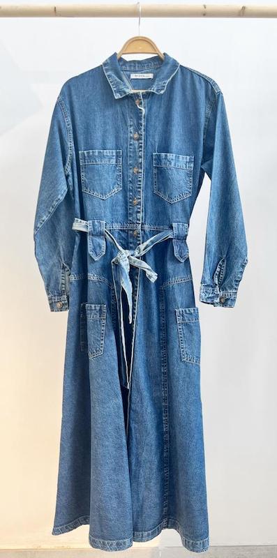 پیراهن جین بلند