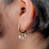 گوشواره حلقه مرواریدی ژوپینگ