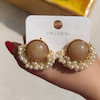 گوشواره مرواریدی طرح آبنباتی
