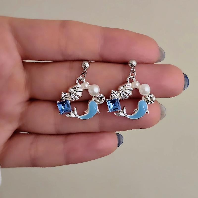 گوشواره دلفین و صدف