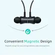 هدفون بلوتوثی گردنی QCY مدل C2 با قابلیت حذف نویز محیطی (ENC)، درگاه شارژ USB Type-C، با قابلیت شارژ سریع، مقاوم در برابر رطوبت و عرق (IPX4(همراه با گارانتی مشکی)