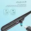 هدفون بلوتوثی گردنی QCY مدل C2 با قابلیت حذف نویز محیطی (ENC)، درگاه شارژ USB Type-C، با قابلیت شارژ سریع، مقاوم در برابر رطوبت و عرق (IPX4(همراه با گارانتی مشکی)