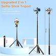 سه پایه موبایل Selfie Stick، سه پایه تلفن Eocean 62 با پایه سه پایه مسافرتی از راه دور، ارتقا یافته، نگهدارنده 