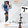 سه پایه موبایل Selfie Stick، سه پایه تلفن Eocean 62 با پایه سه پایه مسافرتی از راه دور، ارتقا یافته، نگهدارنده 