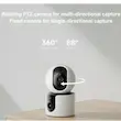 دوربین مداربسته تحت شبکه بی‌سیم شیائومی mi smart camera مدل C300 Dual MJSXJ22CM با لنز 3 مگاپیکسل، رزولوشن 1296×2304 پیکسل، پشتیبانی از کارت حافظه 16 تا 256 گیگ و اتصال Wi-Fi و بلوتوث