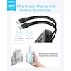 پاوربانک انکر مدل A1681 ظرفیت 20000 میلی آمپر ساعت به همراه کابل لایتنیگ و کابل USB Type-C