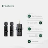 ست میکروفن بی سیم گرین لاین مدل GM-80X با درگاه اتصال لایتنینگ/AUX/USB-C