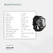 ساعت هوشمند 2.01 اینچی گرین لاین  Green lionمدل GRAVIX GL-SWA43 با بند سیلیکونی