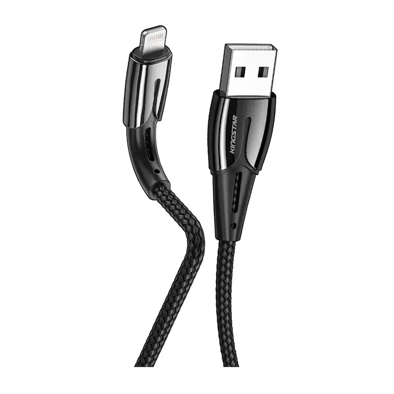 کابل یو اس بی لایتنینگ USB to Lightning کینگ استار مدل K360i طول 1.2 متر همراه با گارانتی شرکتی