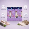 غذای تشویقی گربه وینستون مدل مدادی استیک طعم ماهی سالمون و قزل‌آلا بدون غلات، شکر و طعم‌دهنده‌های مصنوعی، کمک به دفع گلوله مویی و بهبود سلامت دستگاه گوارش و دندان، وزن 100 گرم، بسته 10 عددی