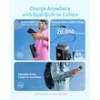 پاوربانک 100 وات انکر مدلanker A1695 ظرفیت 25000 میلی آمپر ساعت به همراه دو کابل USB-C