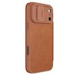 قاب کتابی/کیفی/کلاسوری سری ۱۷ آیفون نیلکین Nillkin Qin Pro Leather Case آیفون قهوه ای