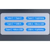 کابل تبدیل USB-C/USB به لایتنینگ/USB-C/MicroUSB مک‌دودو مدل WF-1720