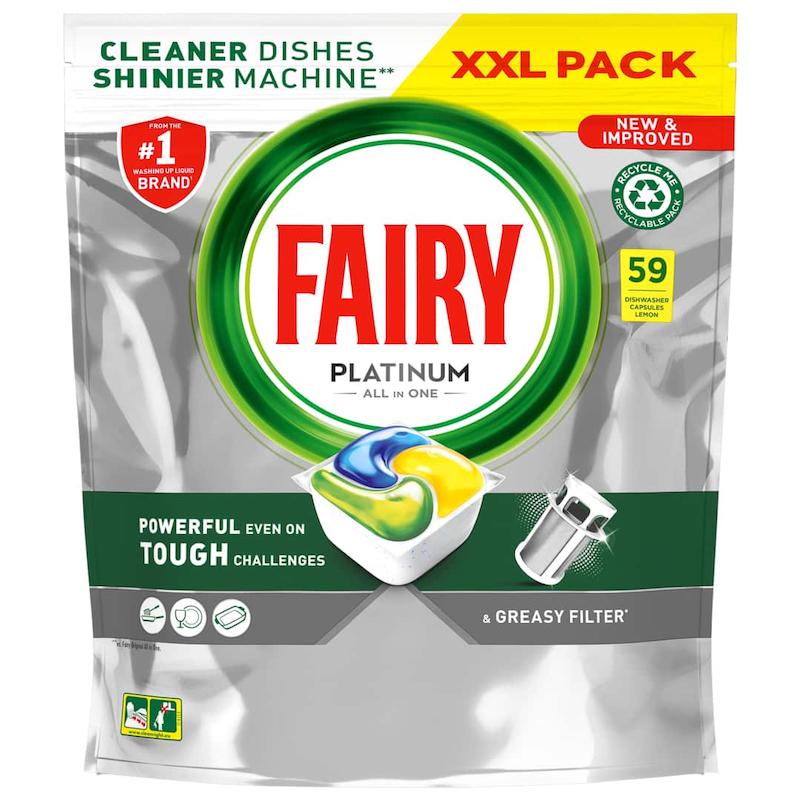 قرص ماشین ظرفشویی فیری Fairy Platinium بسته 72 عددی