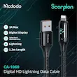 کابل شارژ سریع USB به لایتنینگ 3 آمپر مک دودو مدل MCDODO CA-6490 نمایشگر دیجیتال طول 1.2متر