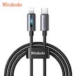 کابل شارژ سریع تایپ سی به لایتنینگ 36 واتی مک دودو مدل MCDODO CA-5710 قابلیت کارپلی 1.2متر