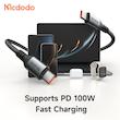 کابل شارژ و ماساژور گردنی تایپ سی به تایپ سی 100وات مک دودو مدل MCDODO CA-6580 طول 1.4متر