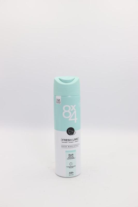 اسپری دئودورانت زنانه 8×4 Fresh Lime – طراوت مرکباتی و محافظت 48 ساعته