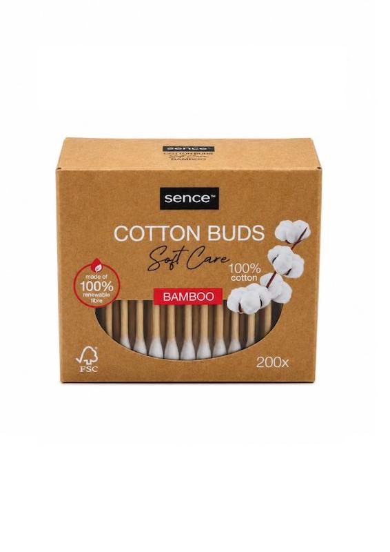 گوش پاک‌کن بامبو سنس Sence Soft Care مدل Bamboo بسته 200 عددی