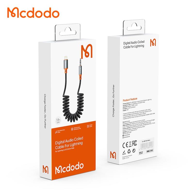 کابل IPHONE MCDODO AUX مدل CA-0890 سیم تلفنی جمع شونده