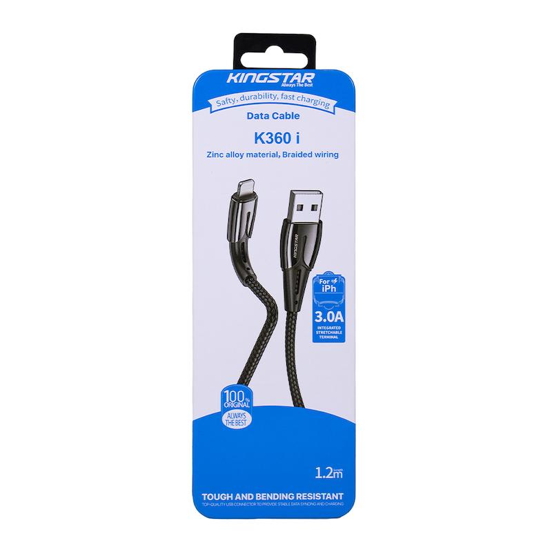 کابل شارژ LIGHTNING KINGSTAR LNG مدل K360I