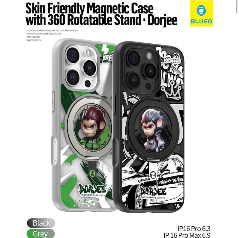 قاب بلو Blueo استند شونده مدل دورجی با چرخش 360 درجه با مگ سیف Blueo Skin Friendly Magnetic Case With 360 Rotable Stand Dorjee Iphone