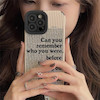 قاب فانتزی طرح دار تو کی هستی مخملی آیفون/قاب تو کی هستی? Who Are You کبریتی iphone