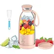 مخلوط‌کن شارژی قابل حمل 500 میلی‌لیتر مدل FRESH JUICE با تیغه استیل ضدزنگ، موتور 60 وات، شارژ USB تایپ‌سی، قفل ایمنی ضد نشت و حالت پالس برای خردکردن یخ و میوه‌های منجمد
