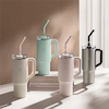 ماگ استیل مسافرتی درب دار شیائومی Xiaomi Mijia Straw Cup 316L MJXGB01RM